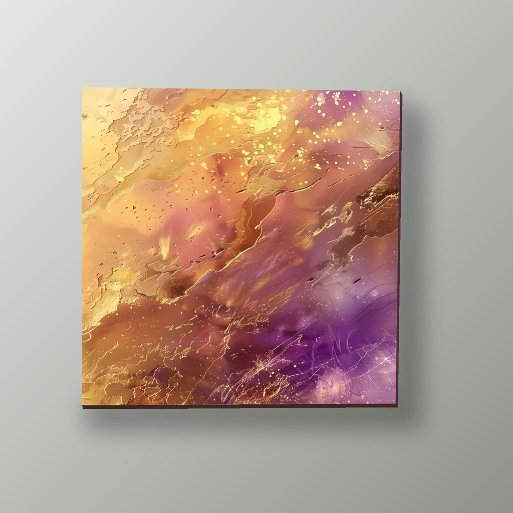 Nebulosa Dorada y Violeta | Cuadro decorativo de Monkey Canvas