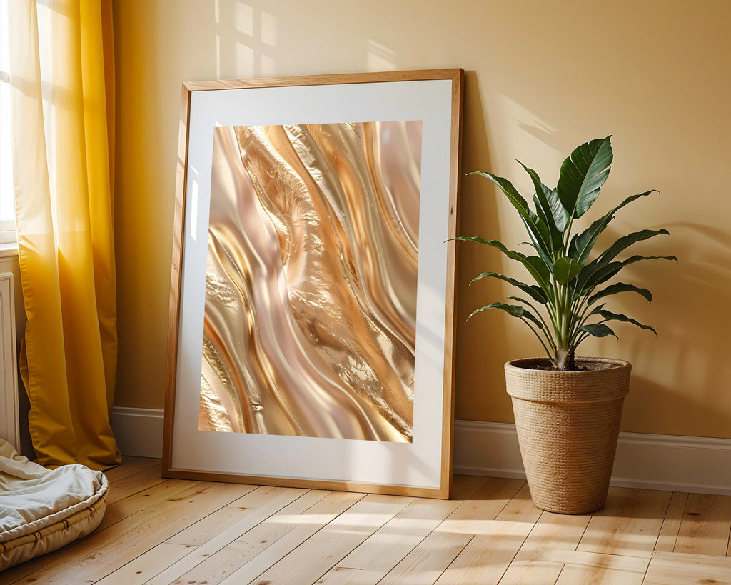 Plumaje Dorado Cálido | Cuadro decorativo de Monkey Canvas