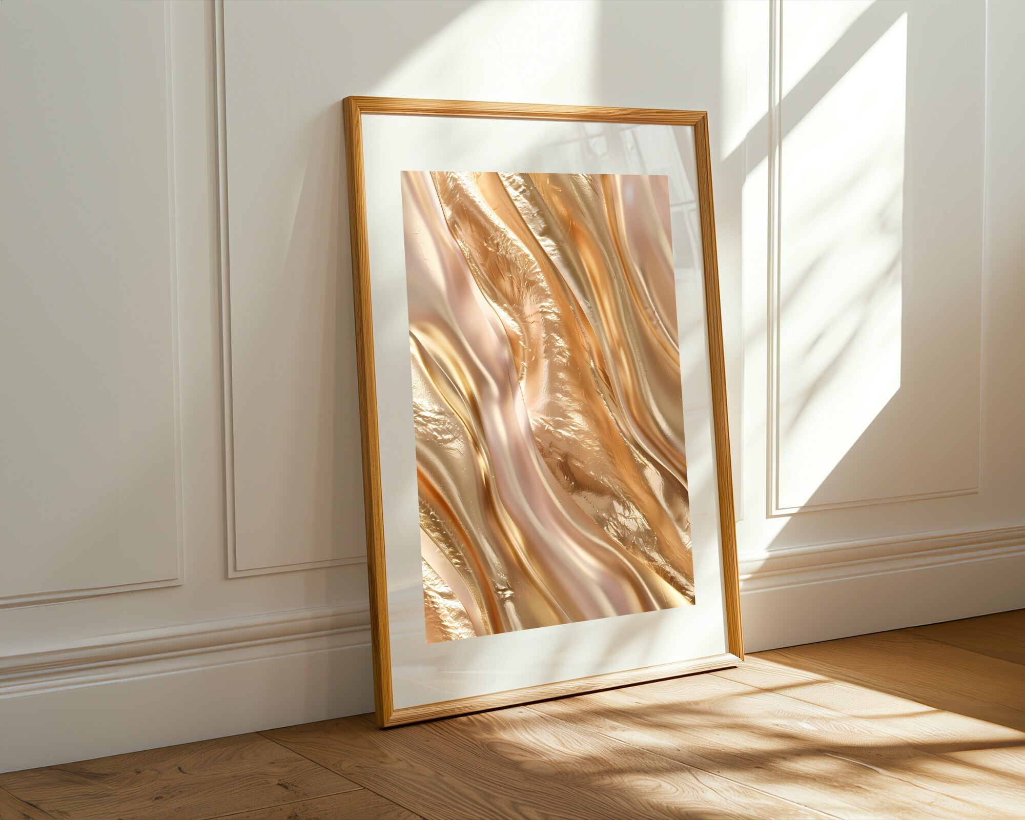 Plumaje Dorado Cálido | Cuadro decorativo de Monkey Canvas
