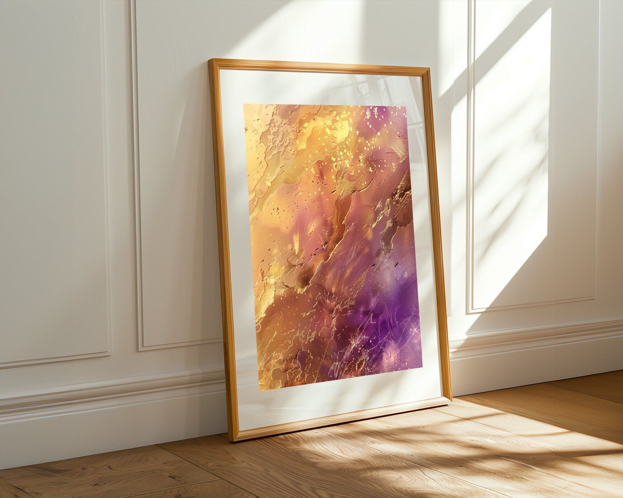 Nebulosa Dorada y Violeta | Cuadro decorativo de Monkey Canvas