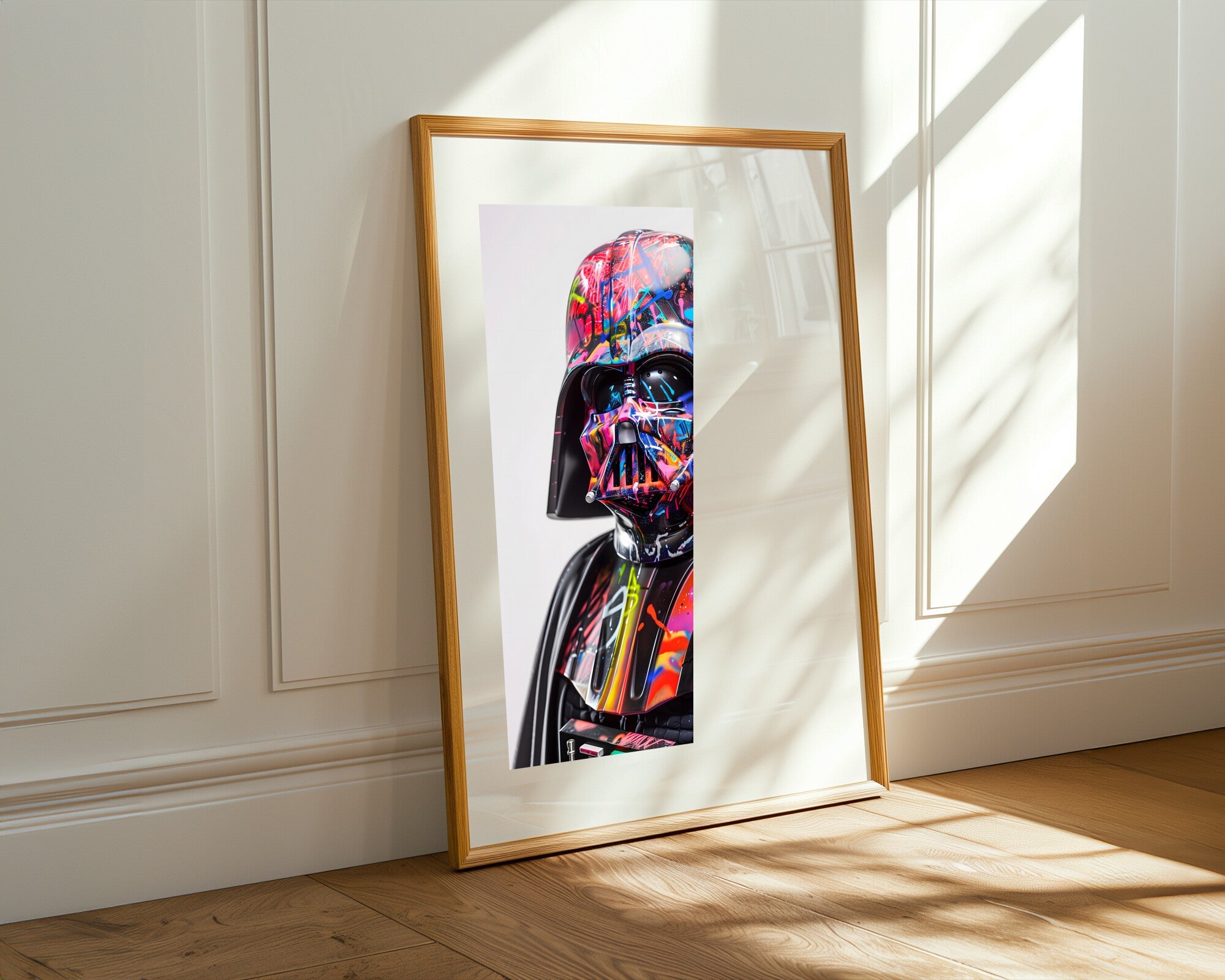 Darth Vader Grafiti Neón | Cuadro decorativo de Monkey Canvas