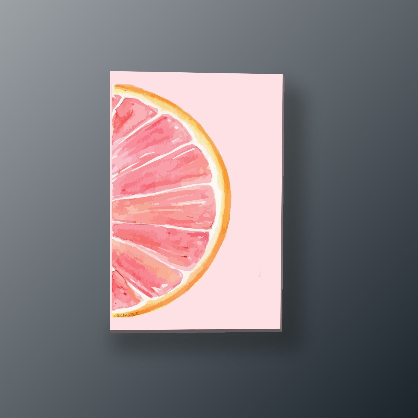 Rebanada de Toronja Rosa | Cuadro decorativo de Monkey Canvas