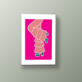 Vestido de Volantes Fucsia | Cuadro decorativo de Monkey Canvas