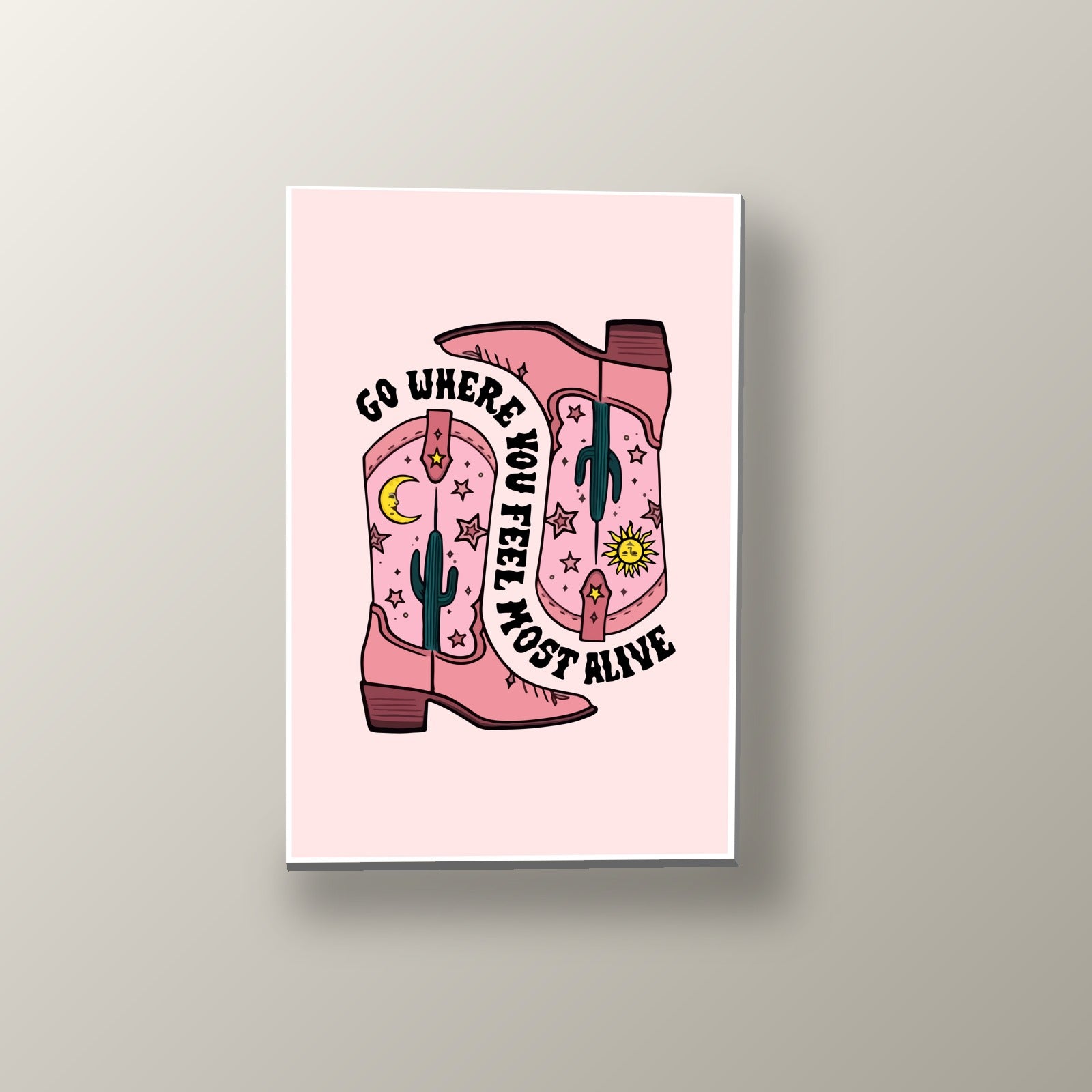 Botas Vaqueras del Desierto | Cuadro decorativo de Monkey Canvas