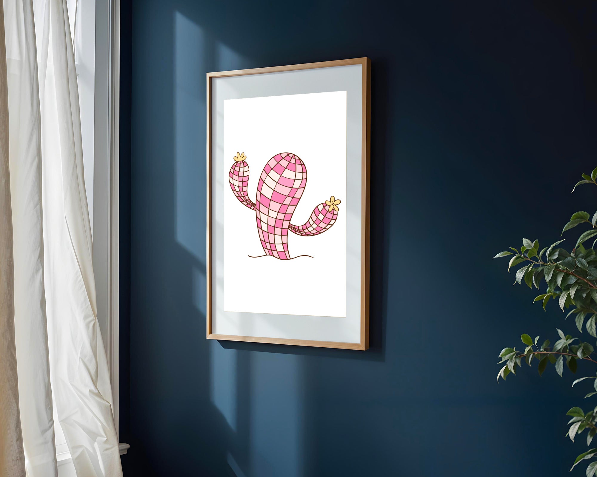 Cactus de Cristal Rosa | Cuadro decorativo de Monkey Canvas