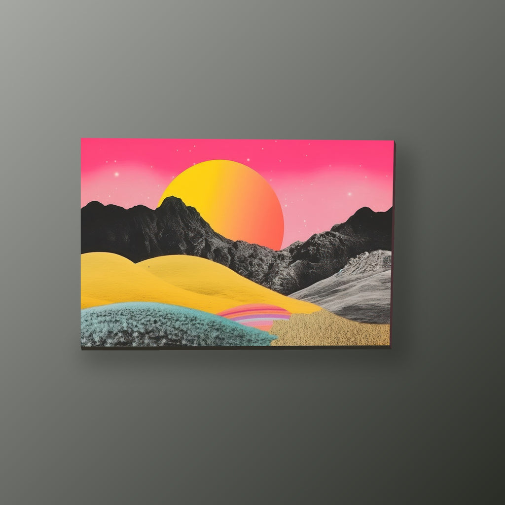 Desierto de Atardecer Fucsia | Cuadro decorativo de Monkey Canvas