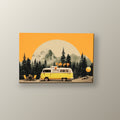 Van Retro en las Montañas | Cuadro decorativo de Monkey Canvas