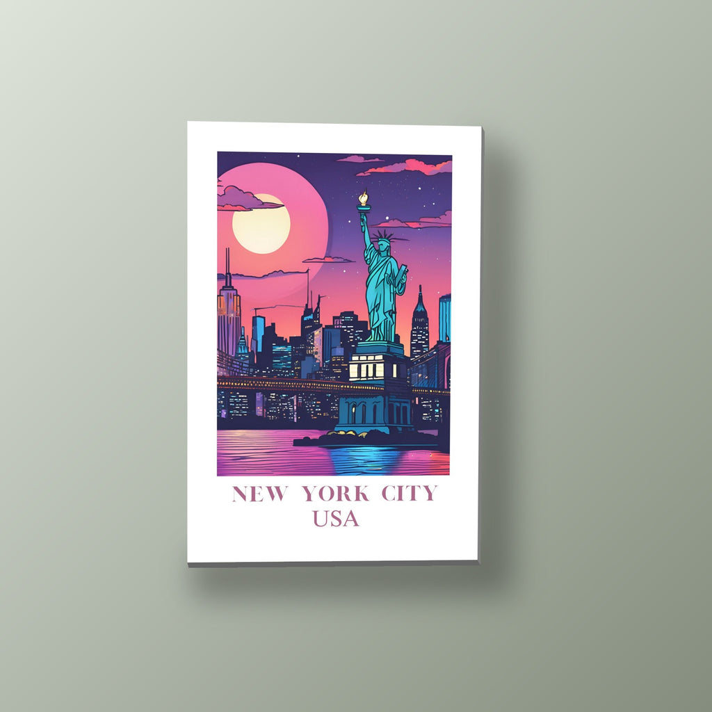 Postal de Nueva York | Cuadro decorativo de Monkey Canvas