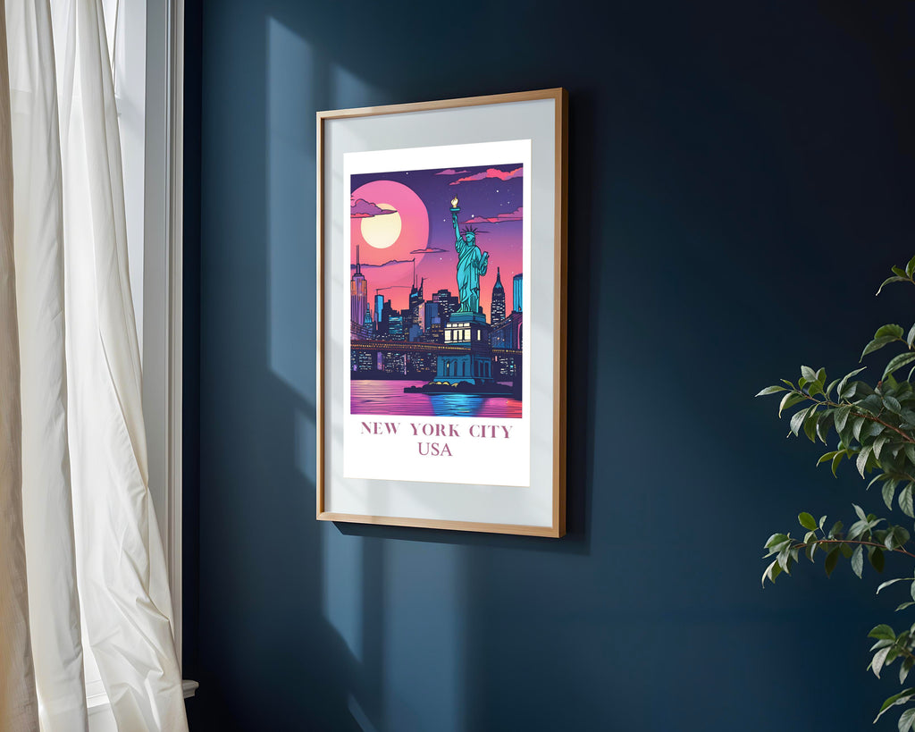 Postal de Nueva York | Cuadro decorativo de Monkey Canvas