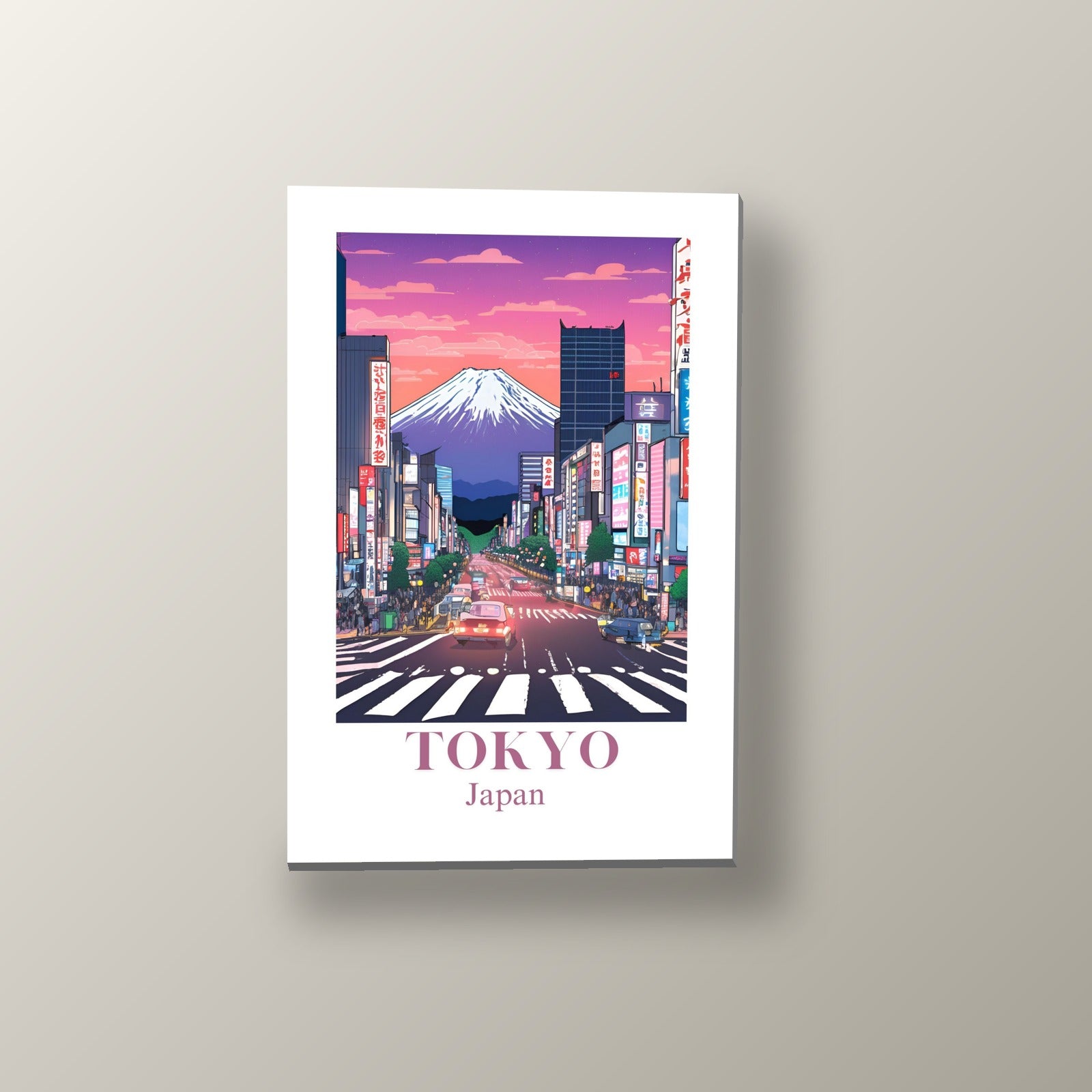 Postal de Tokio | Cuadro decorativo de Monkey Canvas