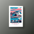 Postal de Sídney | Cuadro decorativo de Monkey Canvas
