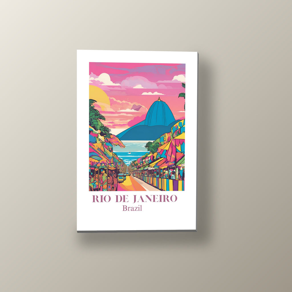 Postal de Río de Janeiro | Cuadro decorativo de Monkey Canvas