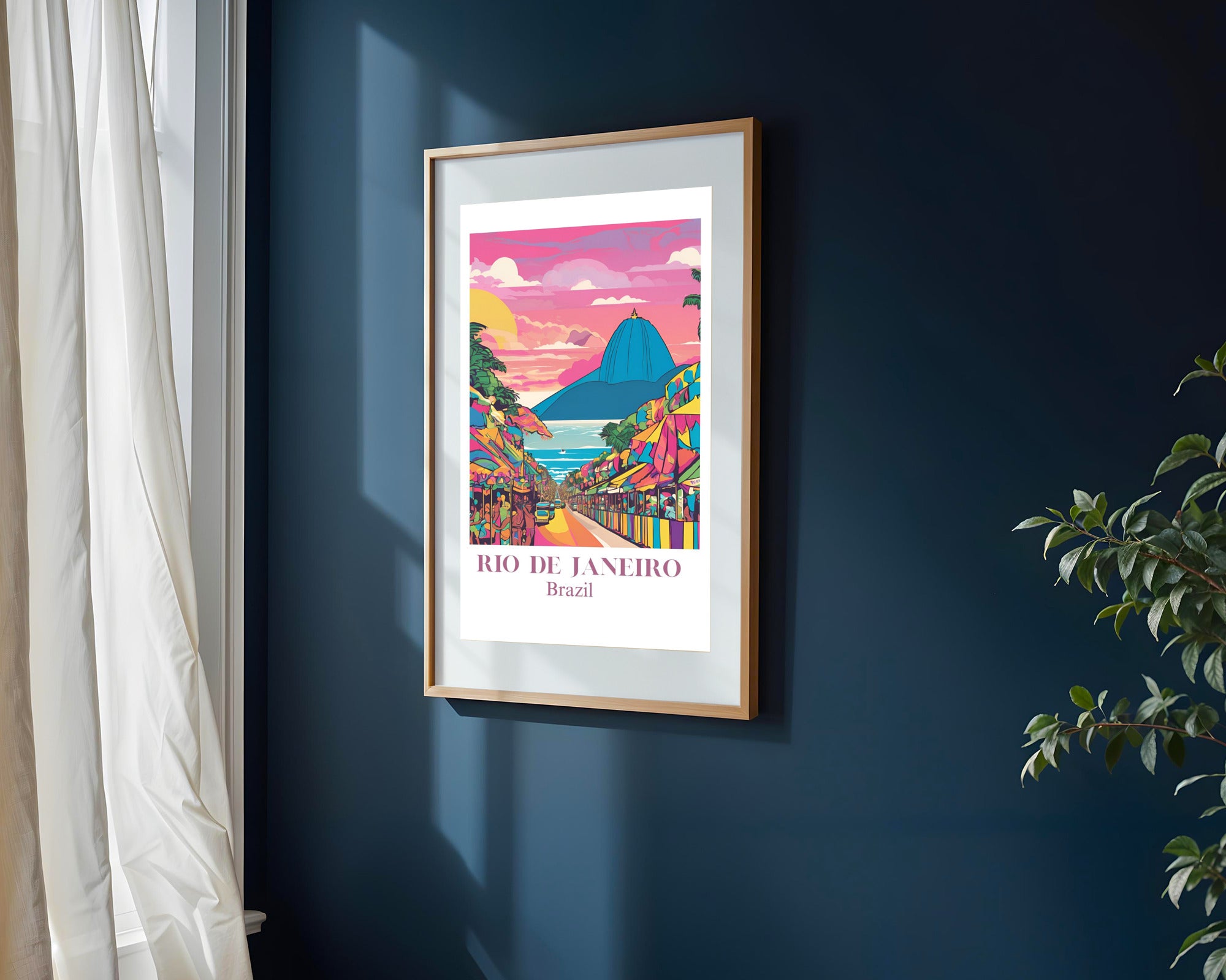 Postal de Río de Janeiro | Cuadro decorativo de Monkey Canvas