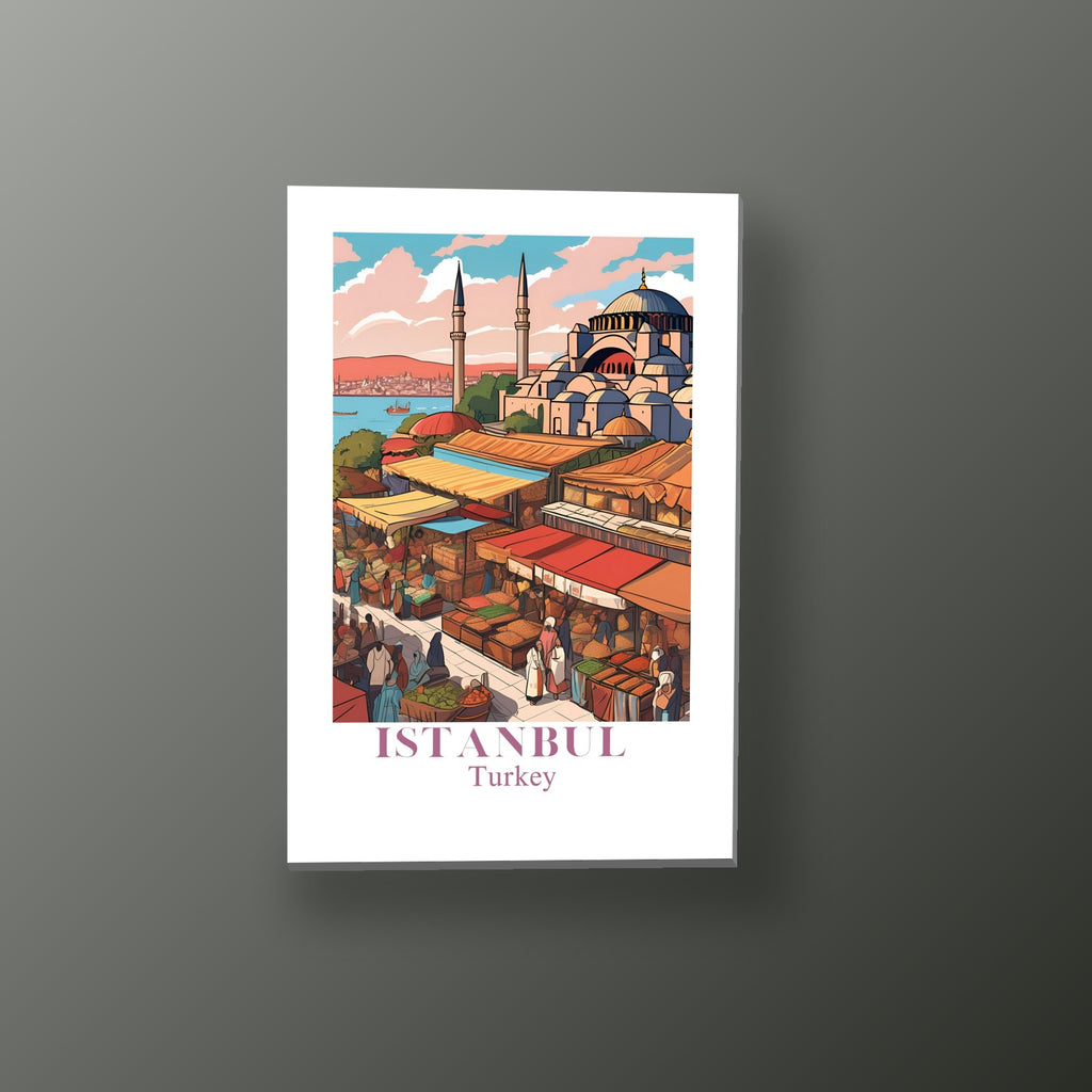Postal de Estambul | Cuadro decorativo de Monkey Canvas