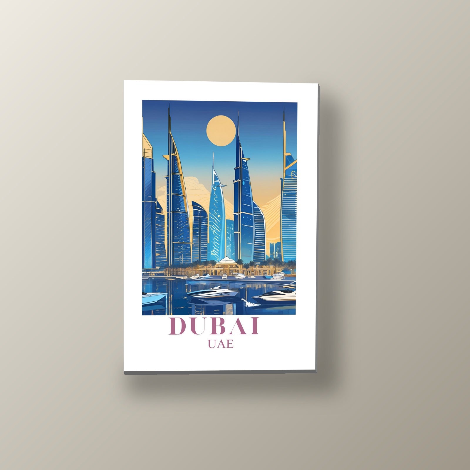 Skyline de Dubai | Cuadro decorativo de Monkey Canvas