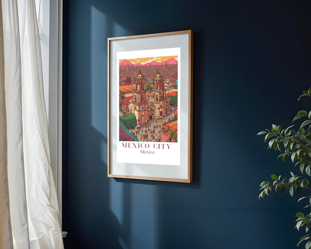 Postal de Ciudad de Mexico | Cuadro decorativo de Monkey Canvas