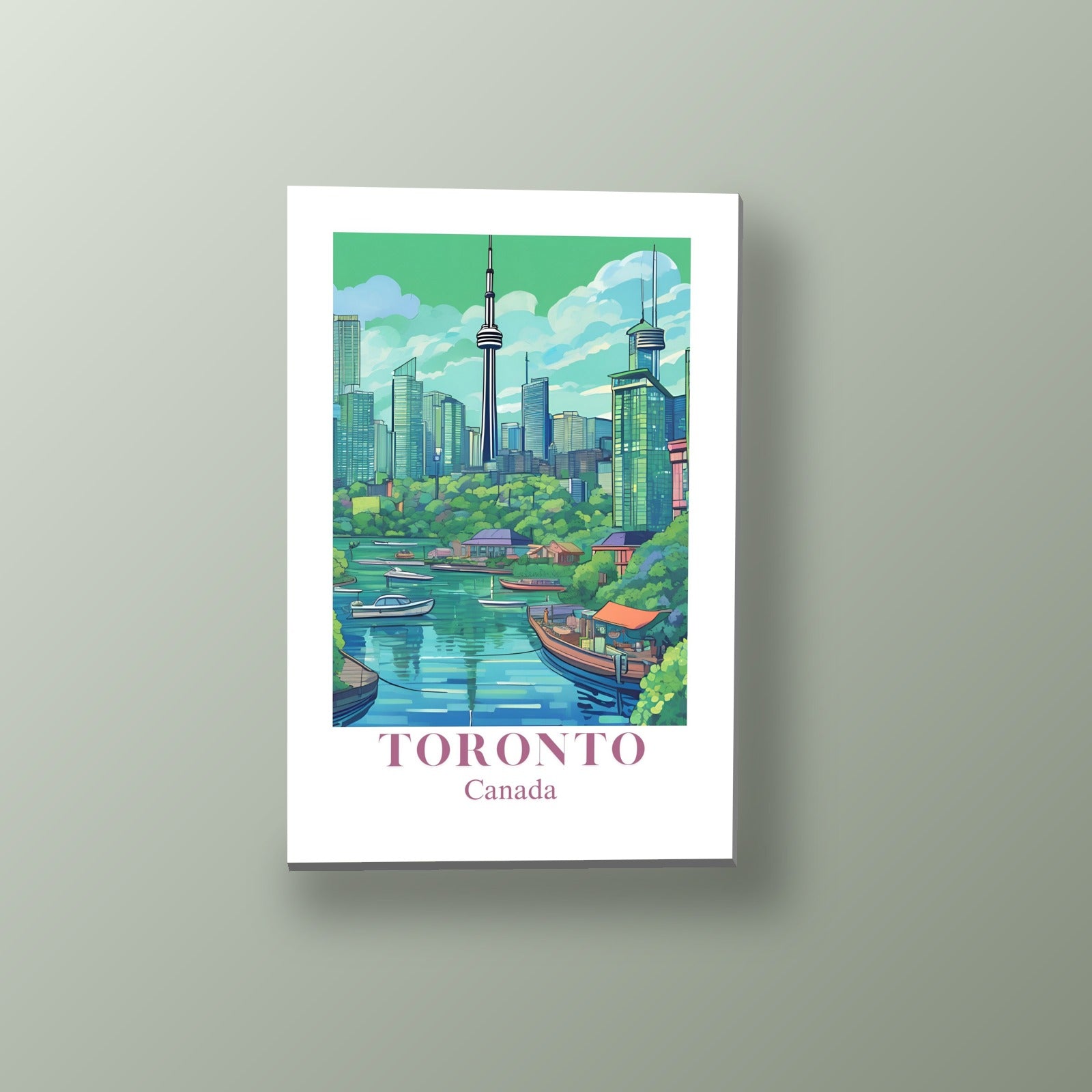 Postal de Toronto | Cuadro decorativo de Monkey Canvas