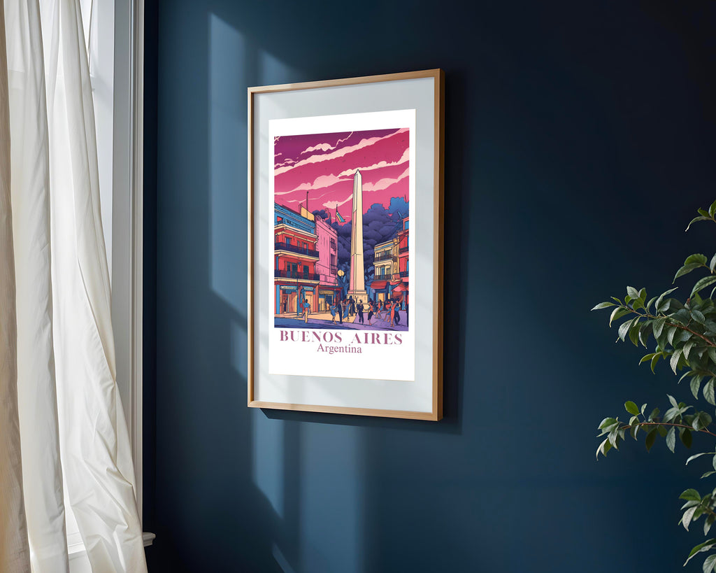 Postal de Buenos Aires | Cuadro decorativo de Monkey Canvas