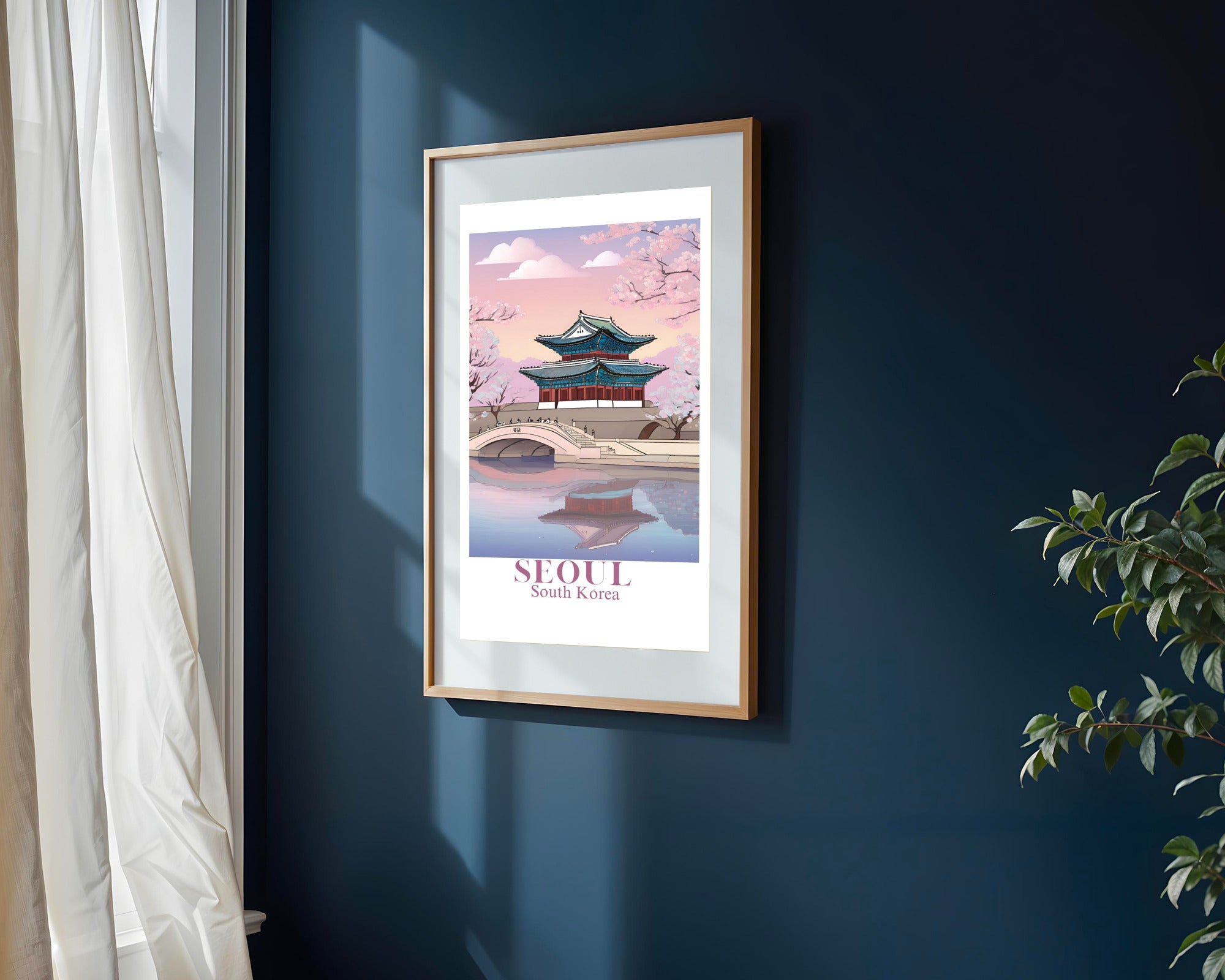Postal de Seul | Cuadro decorativo de Monkey Canvas