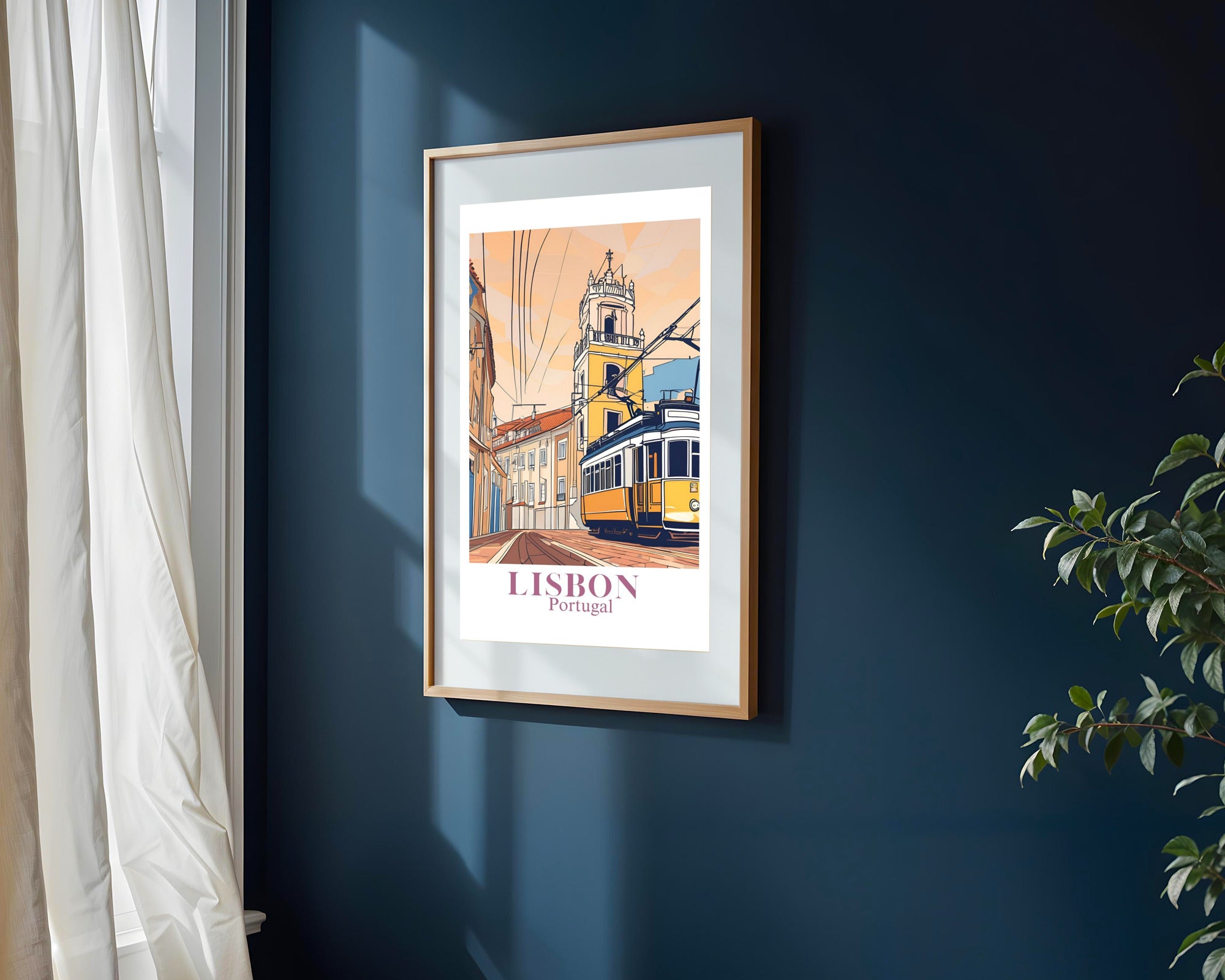 Postal de Lisboa | Cuadro decorativo de Monkey Canvas