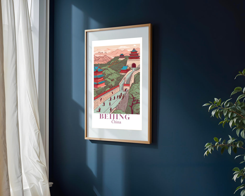 Postal de Pekin | Cuadro decorativo de Monkey Canvas