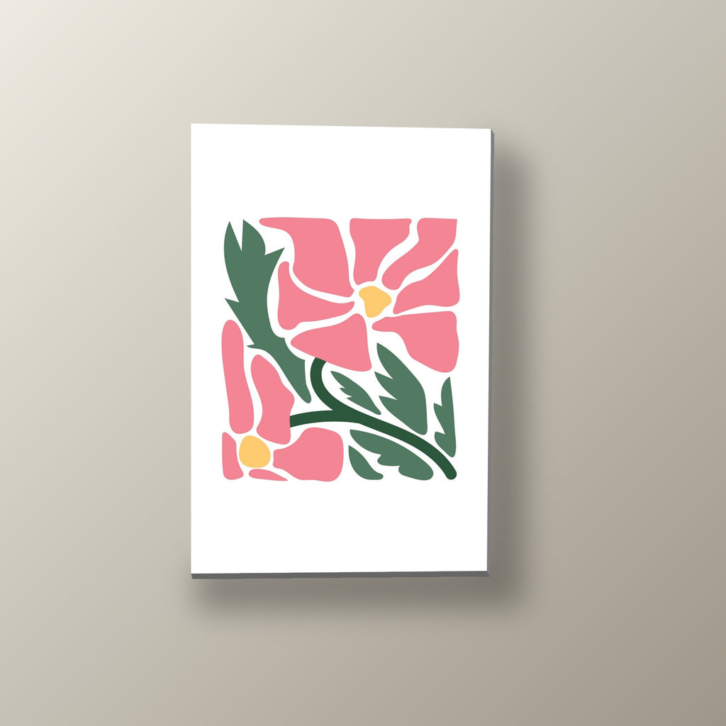 Flor Rosa Vintage | Cuadro decorativo de Monkey Canvas