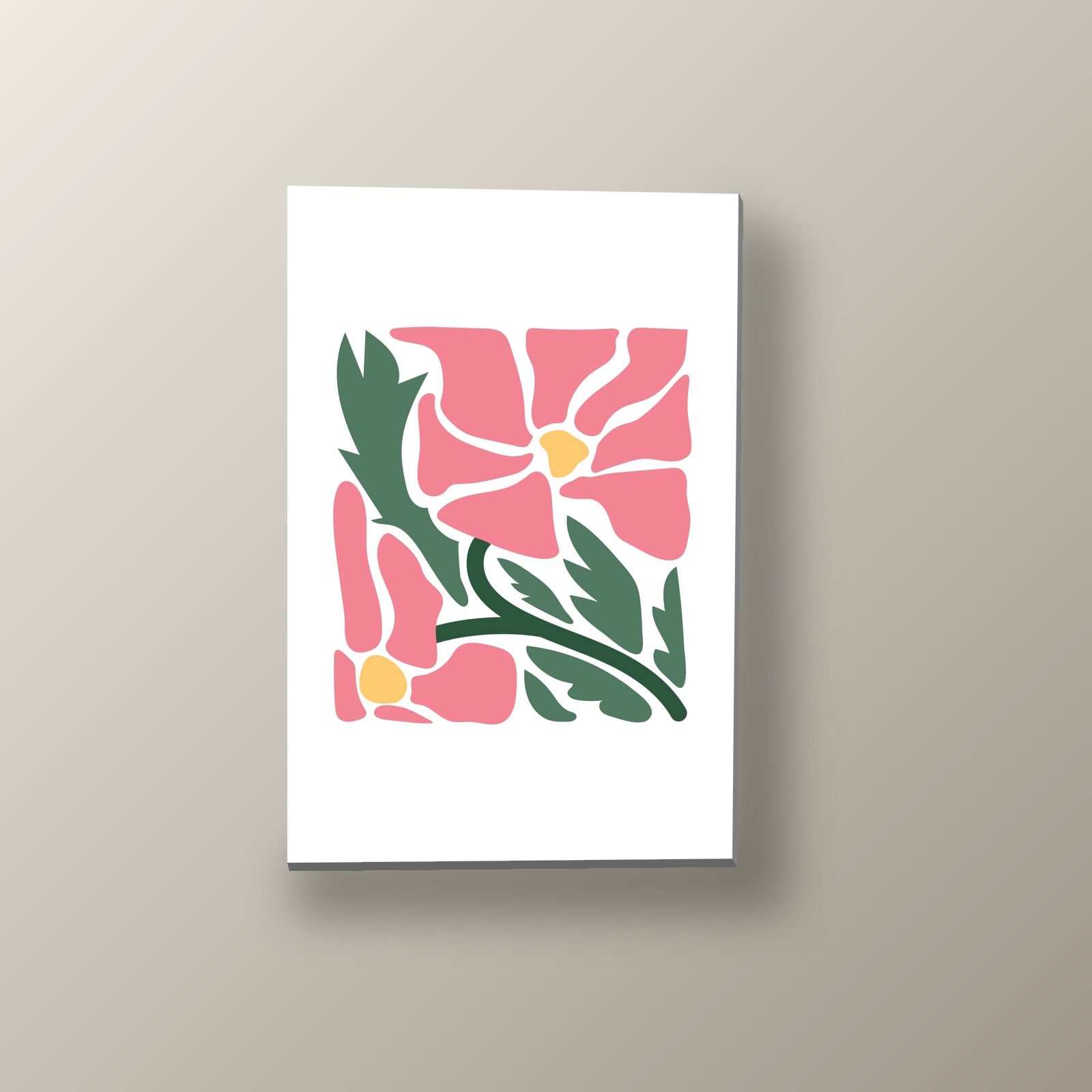 Flor Rosa Vintage | Cuadro decorativo de Monkey Canvas