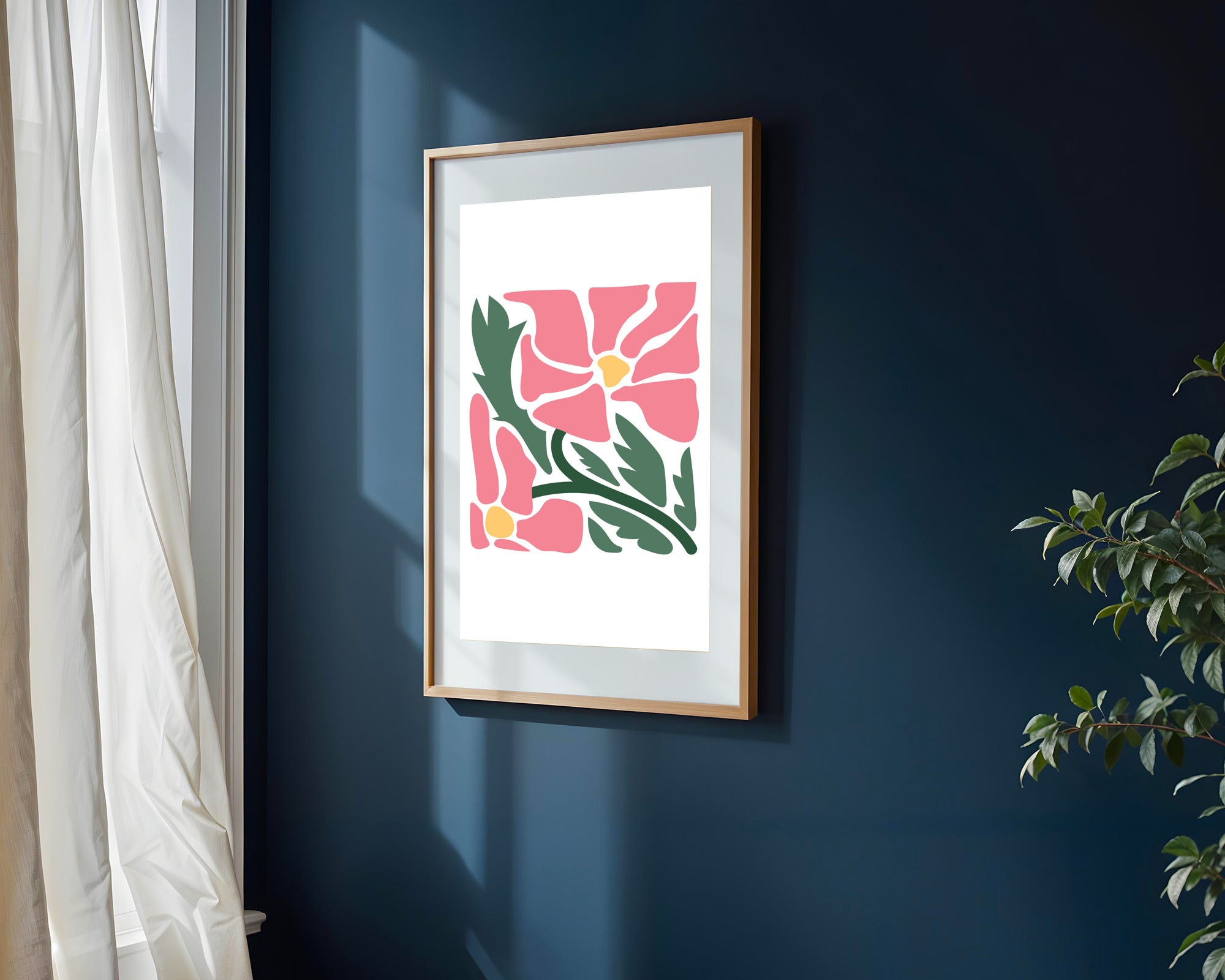 Flor Rosa Vintage | Cuadro decorativo de Monkey Canvas