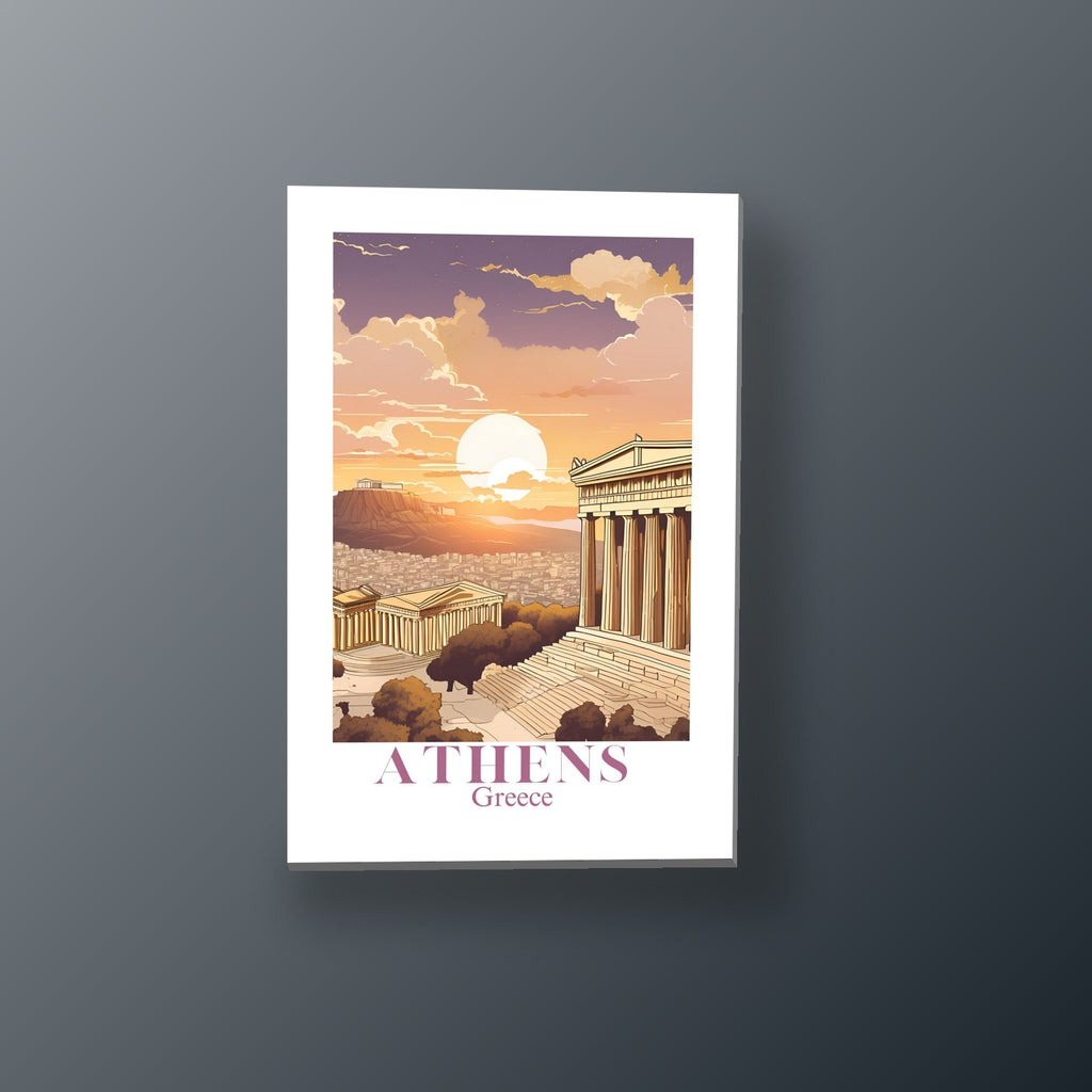 Postal de Atenas | Cuadro decorativo de Monkey Canvas