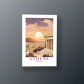 Postal de Atenas | Cuadro decorativo de Monkey Canvas