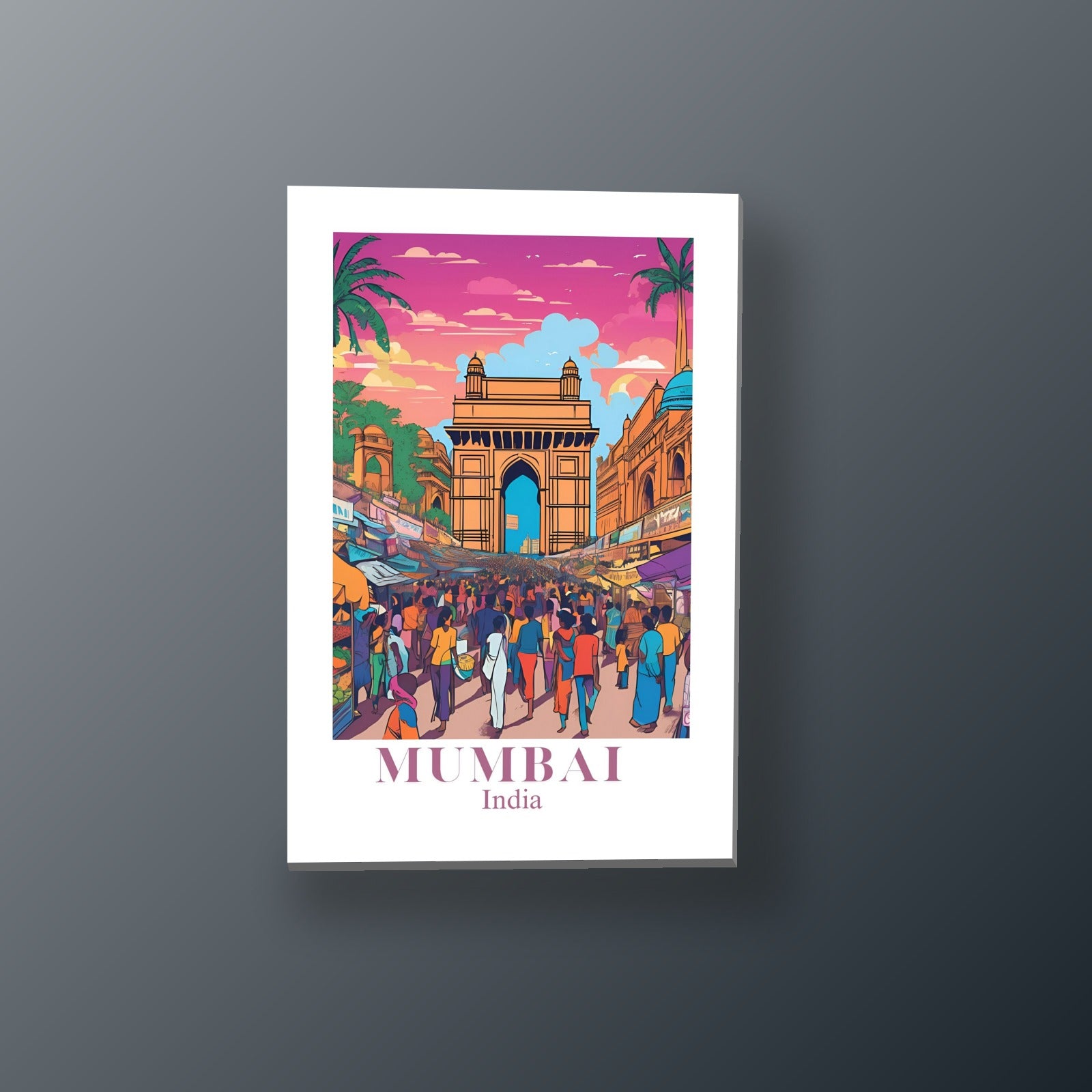 Postal de Bombay | Cuadro decorativo de Monkey Canvas