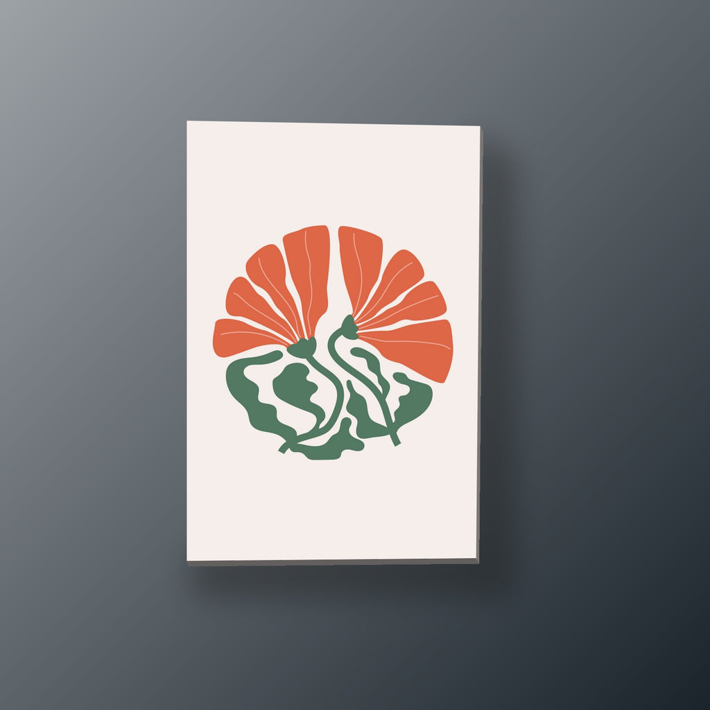 Estallido Floral Naranja | Cuadro decorativo de Monkey Canvas