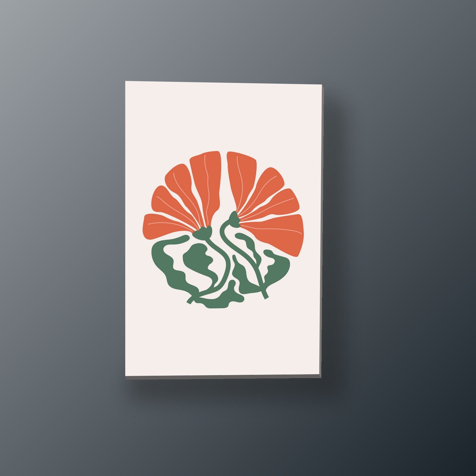 Estallido Floral Naranja | Cuadro decorativo de Monkey Canvas