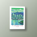 Postal de Vancouver | Cuadro decorativo de Monkey Canvas