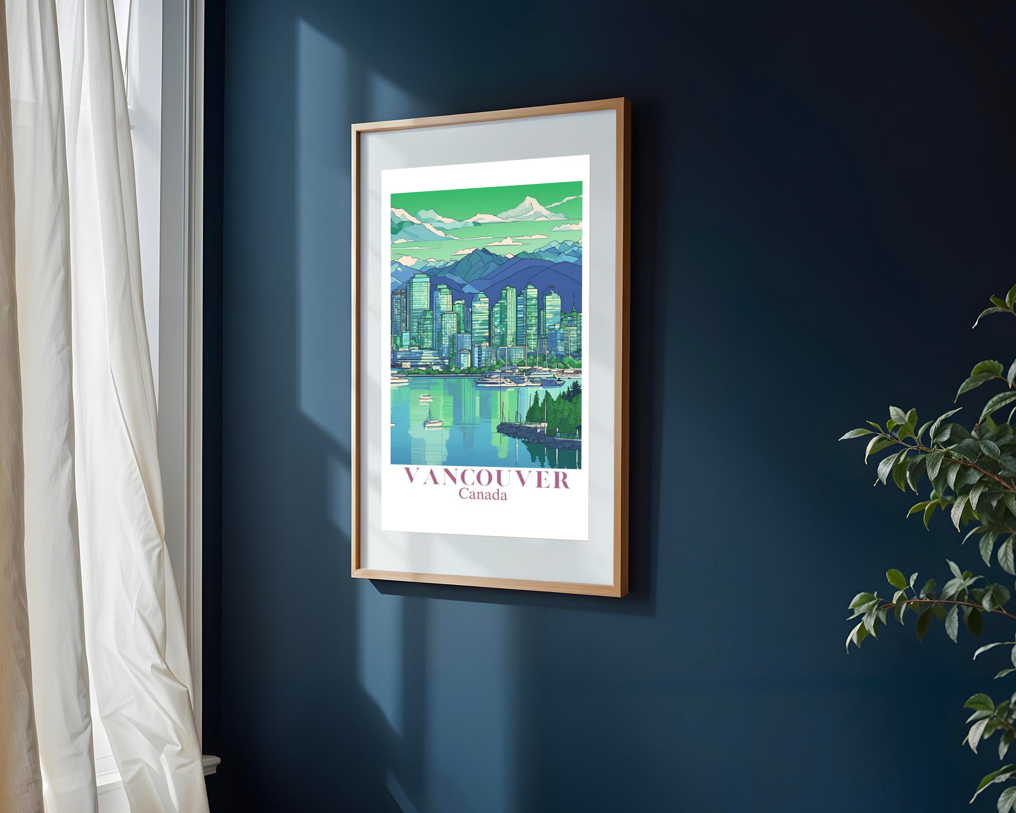Postal de Vancouver | Cuadro decorativo de Monkey Canvas