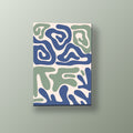 Laberinto Azul Orgánico | Cuadro decorativo de Monkey Canvas