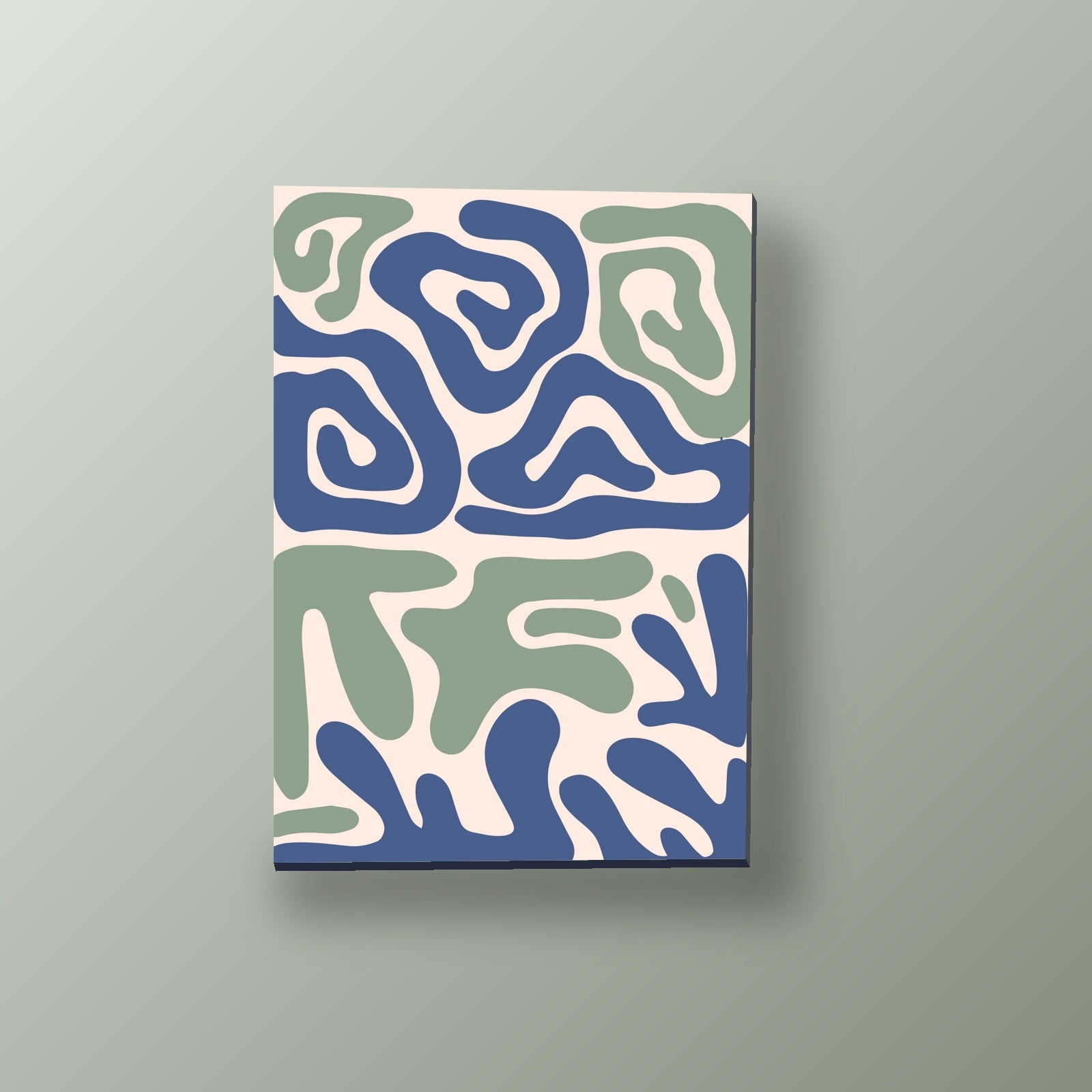 Laberinto Azul Orgánico | Cuadro decorativo de Monkey Canvas