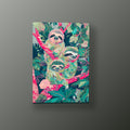 Familia de Perezosos | Cuadro decorativo de Monkey Canvas