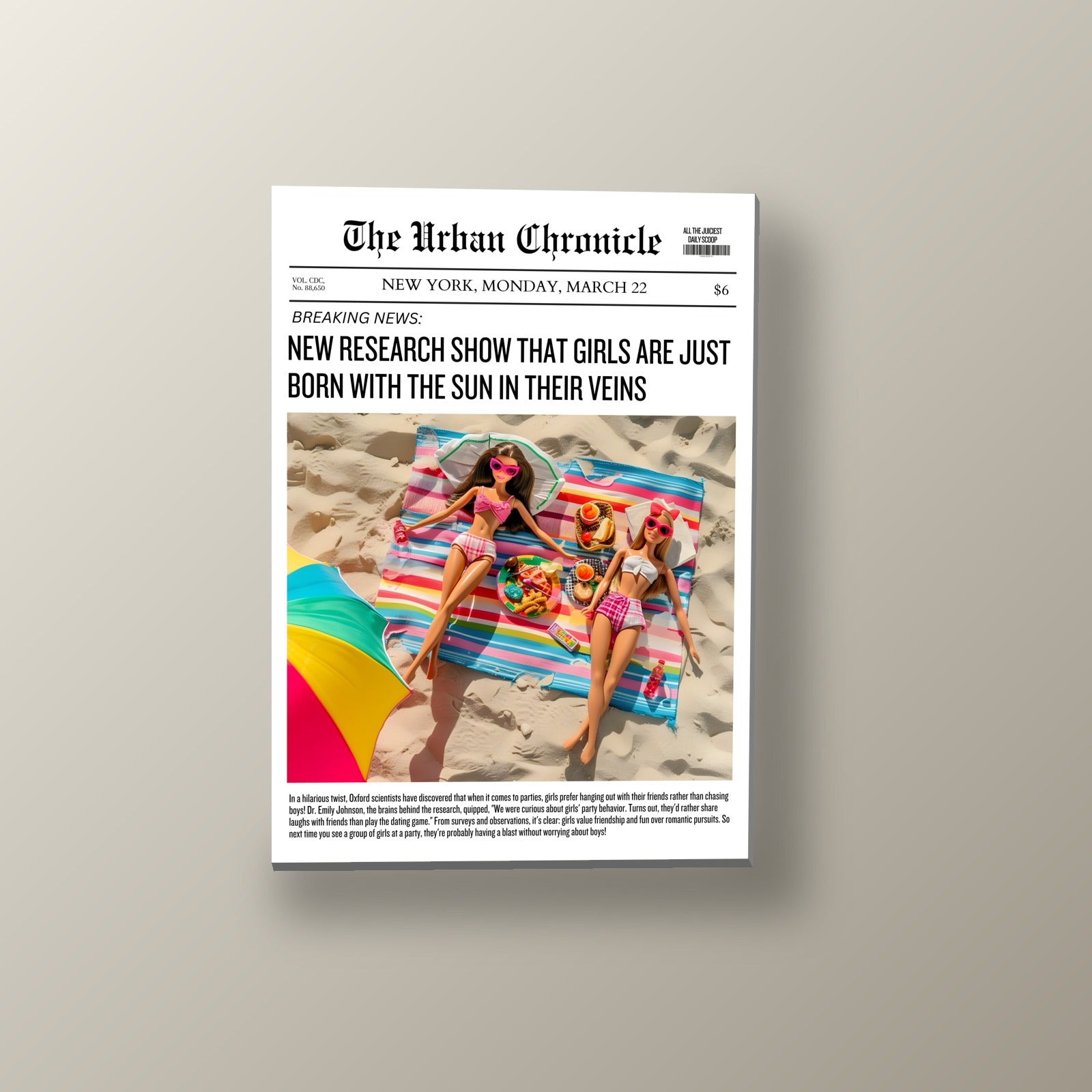 Picnic Playero Retro | Cuadro decorativo de Monkey Canvas