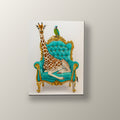 Jirafa en el Trono | Cuadro decorativo de Monkey Canvas