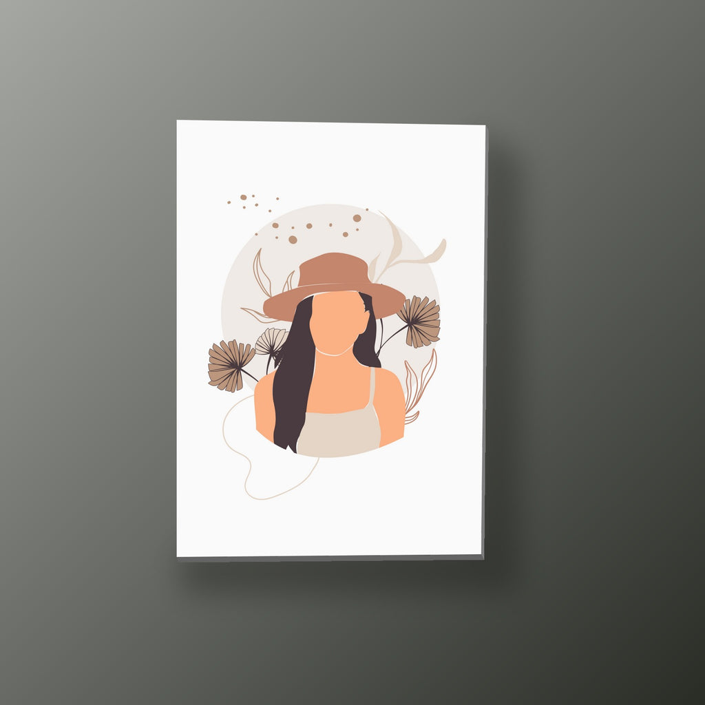 Silueta Boho Floral | Cuadro decorativo de Monkey Canvas