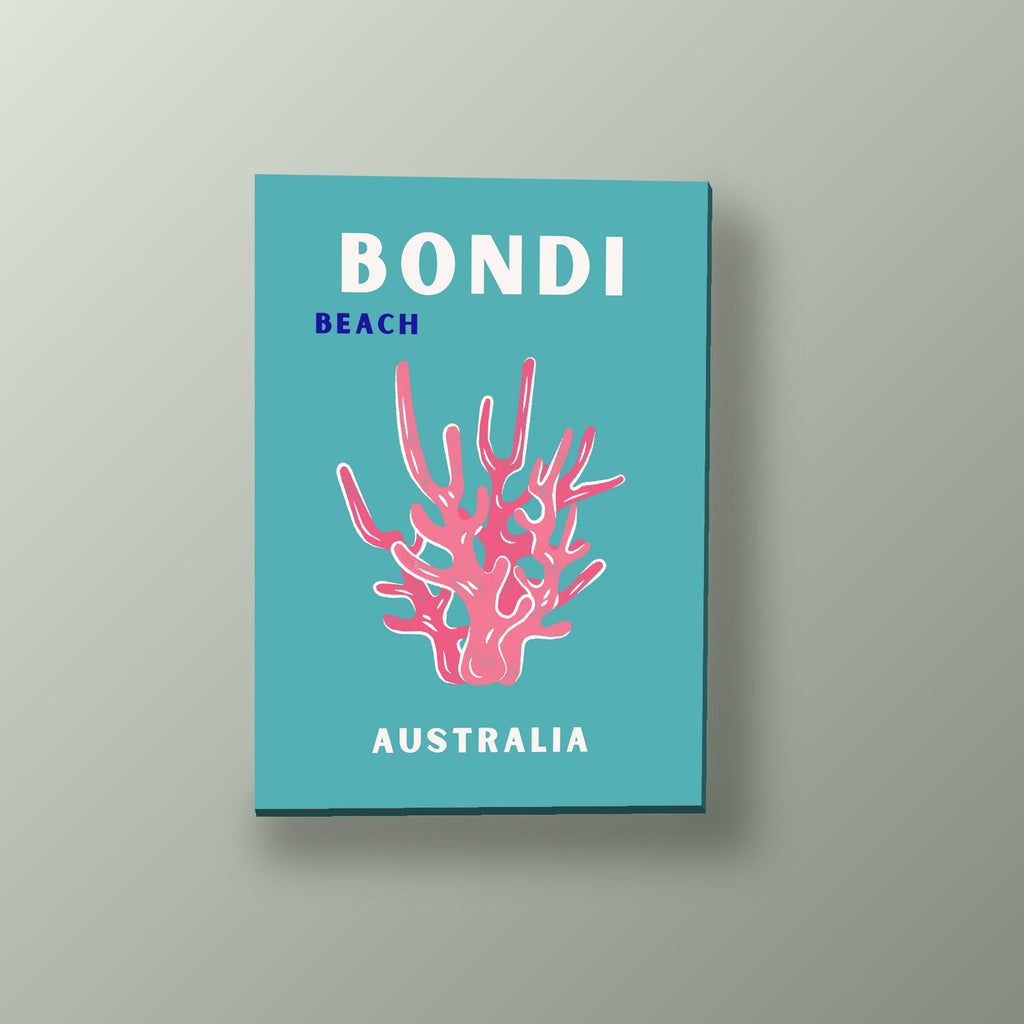Coral de Bondi Beach | Cuadro decorativo de Monkey Canvas
