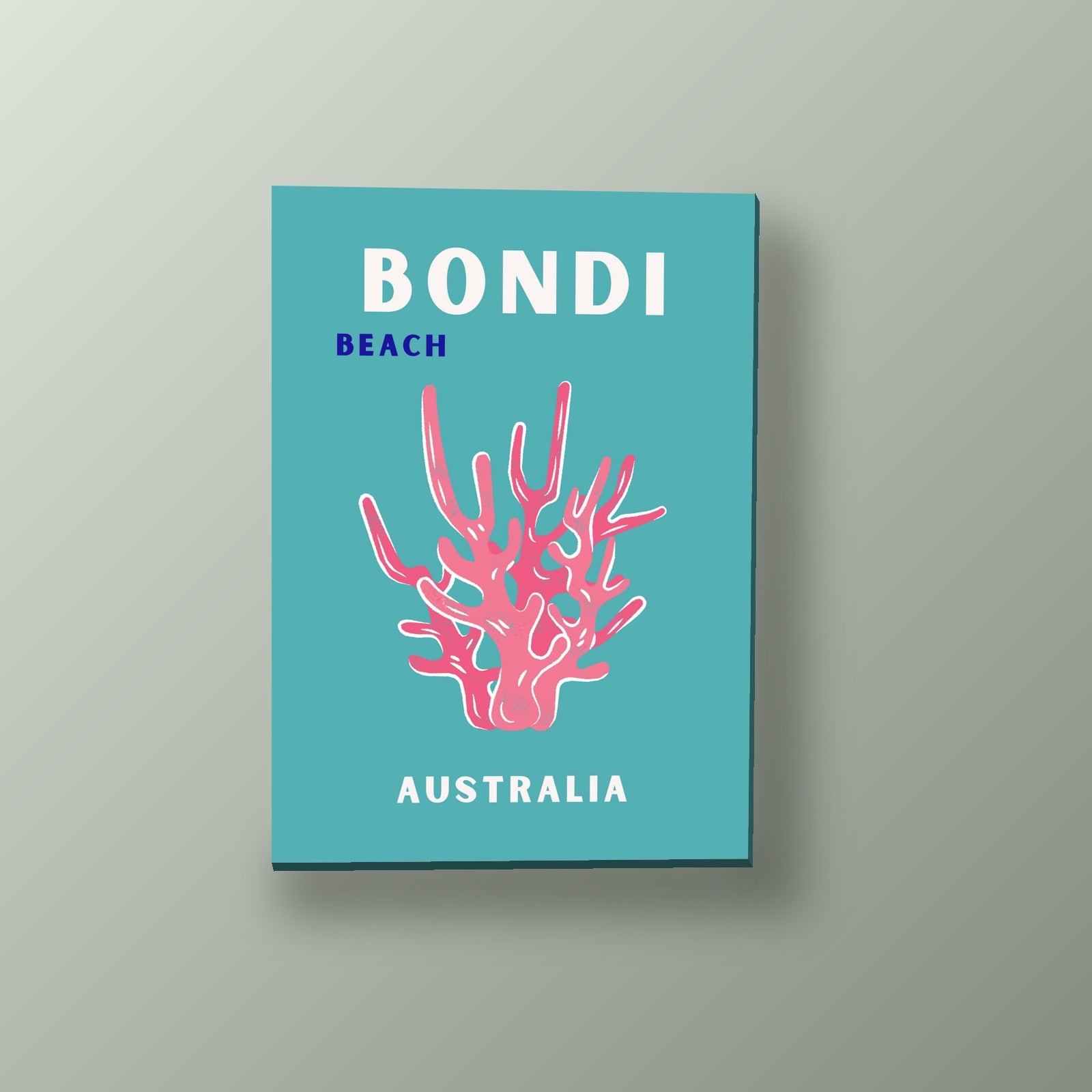 Coral de Bondi Beach | Cuadro decorativo de Monkey Canvas