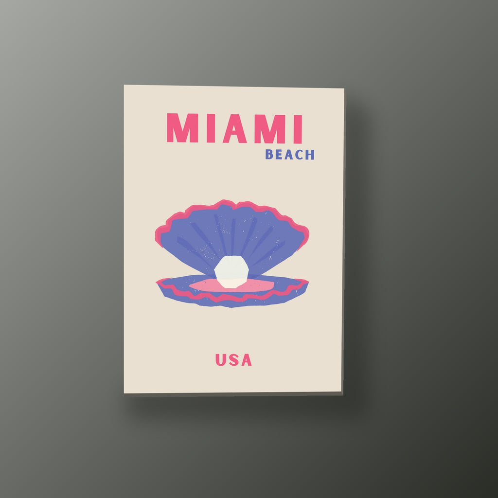 Concha de Miami Beach | Cuadro decorativo de Monkey Canvas