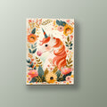 Unicornio Floral | Cuadro decorativo de Monkey Canvas