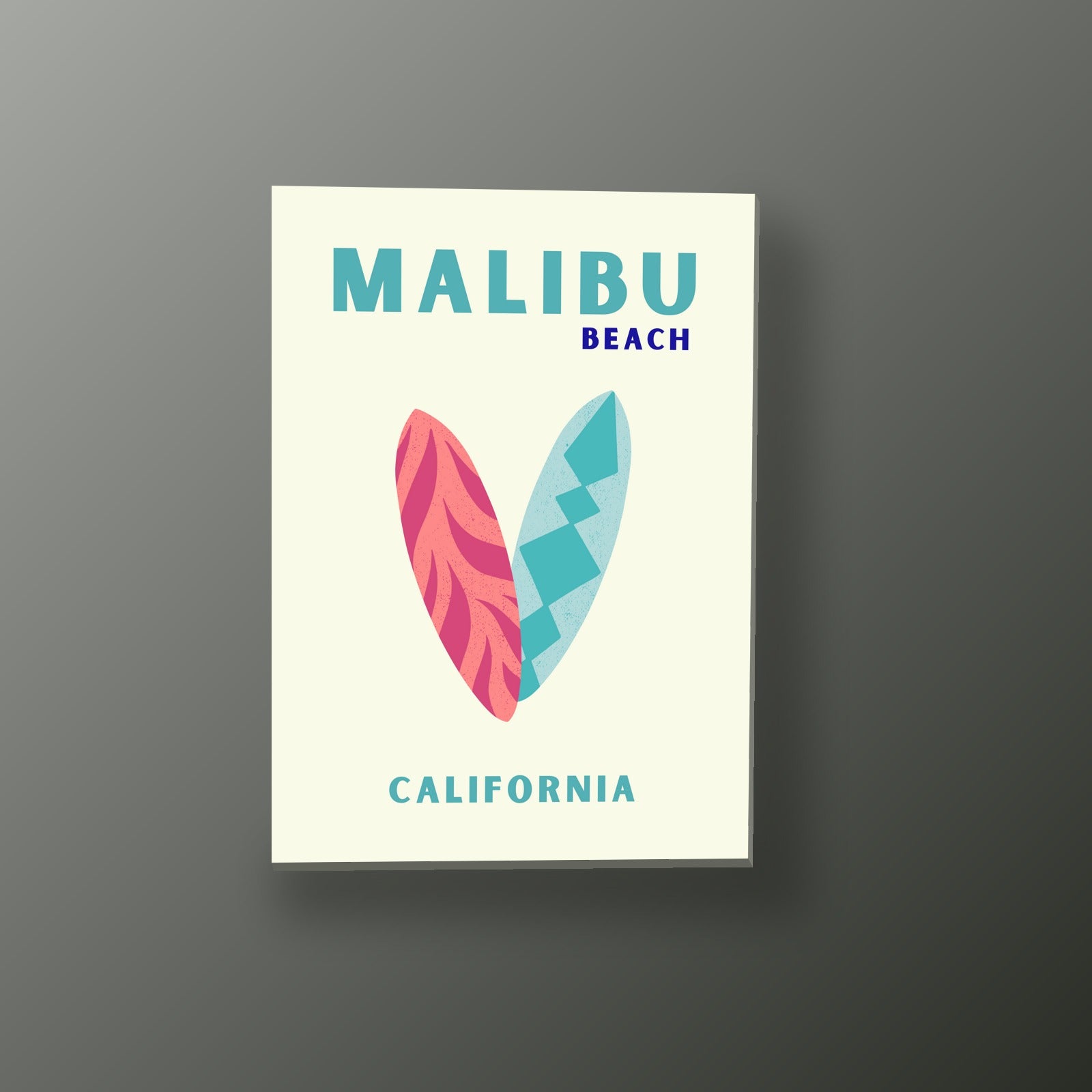 Corazon de Tablas Malibu | Cuadro decorativo de Monkey Canvas
