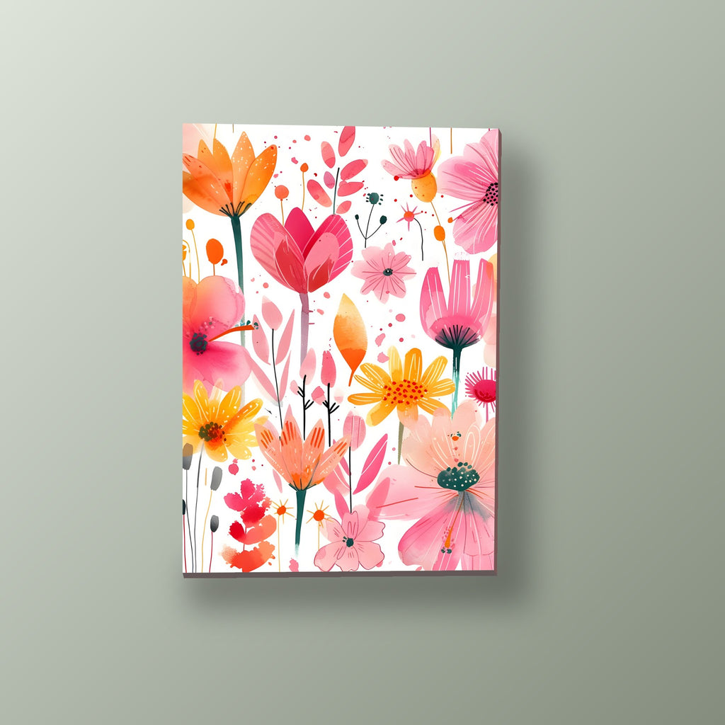 Acuarela Floral Multicolor | Cuadro decorativo de Monkey Canvas