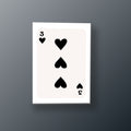Tres de Corazones | Cuadro decorativo de Monkey Canvas