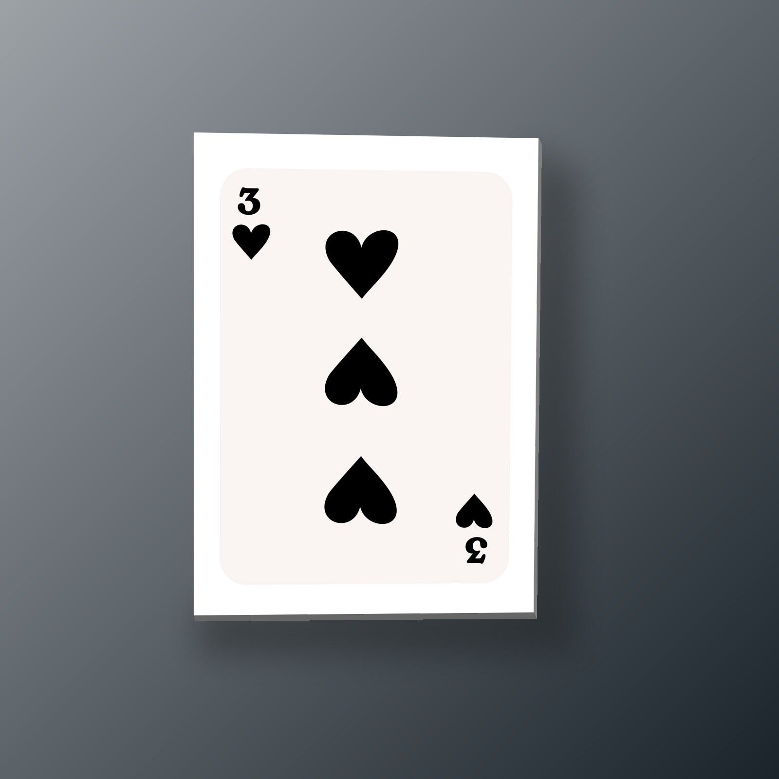 Tres de Corazones | Cuadro decorativo de Monkey Canvas