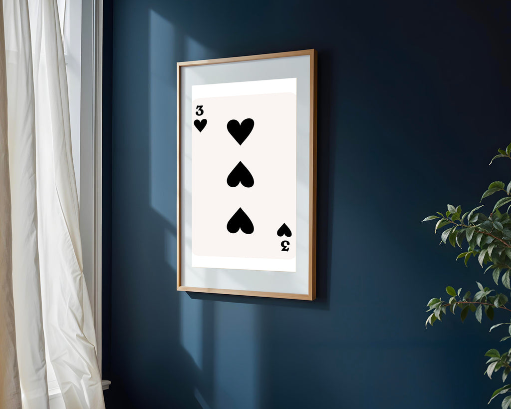 Tres de Corazones | Cuadro decorativo de Monkey Canvas